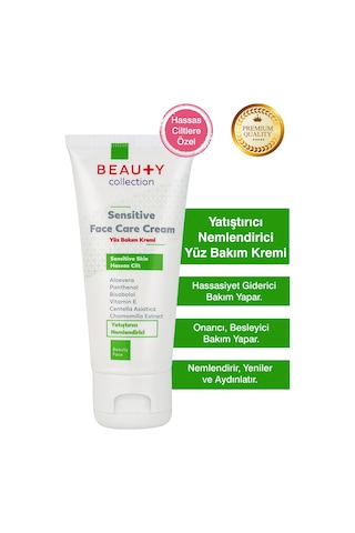 Beauty Collection Hassas Ciltlere İçin Yatıştırıcı ve Nemlendirici Yüz Bakım Kremi 50 ML