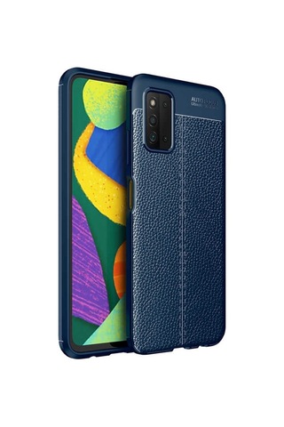 Samsung Uyumlu Galaxy A03S Kılıf Zore Niss Silikon Kapak-Lacivert