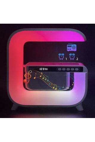 Novahub Kablosuz Müzik İstasyonu Ve Aydınlatma, Alarm Ve Zaman Göstergesi, Şarj Lambası