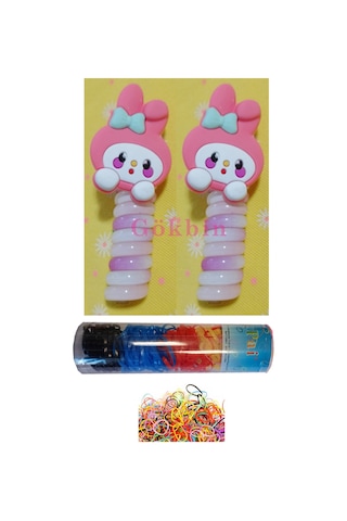 Kız Çocuk Spiral Burgulu Toka Sanrio Makarna Toka 2 Adet