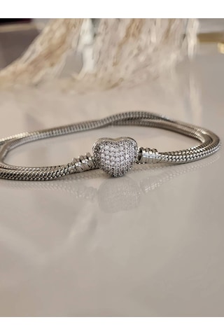 Eva Takı Store Taşlı Kalp Aşk Love Kolye
