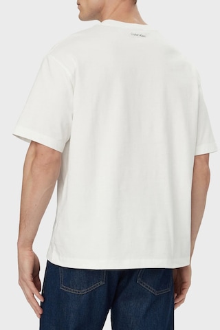 Calvin Klein Erkek T Shirt Lv04re827g Yaf Beyaz