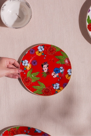 Karaca Frida Pasta Tabağı Kırmızı 19 Cm