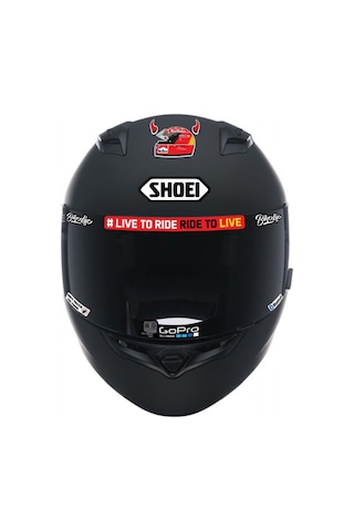 Motorsiklet Kask Sticker Seti Reflektif Parlama Özellikli