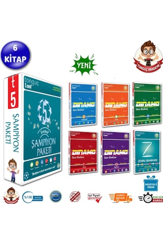 Tonguç Akademi 5. Sınıf Şampiyon Seti 2022 Hediyeli