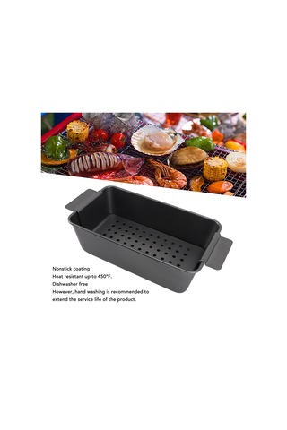 Teltree Karbon Çelik Yağ Çıkartıcı Raklı Fırın Tepsisi, Anti Yapışkan Kaplama, Sağlıklı Pişirme, Çok Amaçlı Ekmek/et Loaf, Isı Dağıtımı İyi, 450 F Dayanıklı Diğer