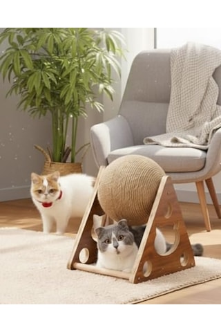 Reyo Pet Üçgen Toplu Kedi Tırmalaması - Kedi Tırmalama Tahtası