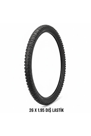 26 Jant Dış Lastik - 26x1.95 Mtb Dağ Bisikleti Dişli Dış Lastik - 1 Adet