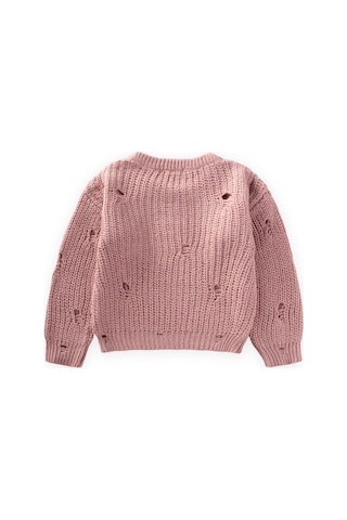 Cigit Selanik Triko Kazak 2-8 Yaş Pudra Pembe Pudra Pembe Pudra