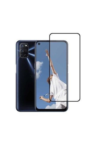 Oppo A92 Zore Kenarları Kırılmaya Dayanıklı Cam Ekran Koruyucu