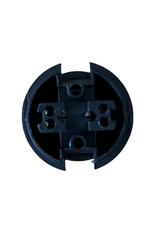 Italyan E14 Duy Mini Duy Bakalit Geçmeli Yarım Diş Siyah 250v-2a 5 Adet