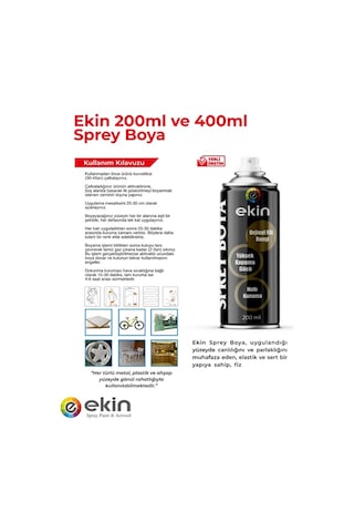 Ekin 400 Ml Sprey Boya Boncuk Mavi Renk 5 Adet Boncuk Mavi - Rall 5017