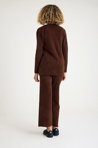 Allys Pantolon-crop-hırka Takım Kahve