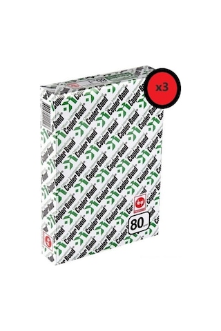 Copier Bond A4 Fotokopi Kağıdı 80 G 3 Paket