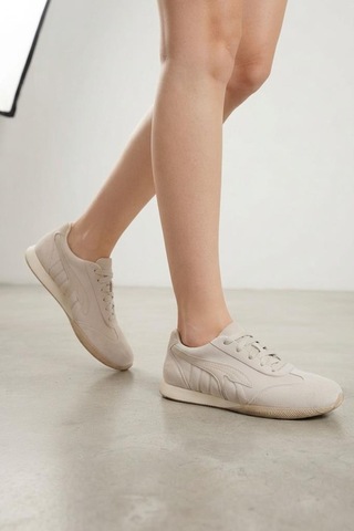 Papuçcity Dvmd 5300 Kadın Sneakers Spor Ayakkabı Bej