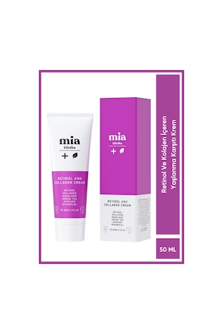 Mia Klinika Cilt Yenileyici Ve Yaşlanma Karşıtı Retinol Kolajen Krem 50 ML
