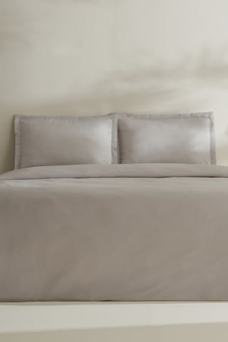 Karaca Home Jemma 120 Tel %100 Pamuk Saten Çift Kişilik Nevresim Takımı Gri Gri