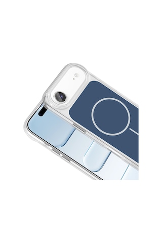 Nihcase Apple Uyumlu iPhone 17 Air Kılıf İkonik Metal Tuşlu Manyetik Şarj Kapak