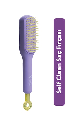 Pro Selfcleanbrush - Saç Açma Tarama Masaj Fırçası- Kendini Temizleyen Saç Fırçası Lila Pro Selfcleanbrush - Saç Açma Tarama Masaj Fırçası- Kendini Temizleyen Saç Fırçası Lila