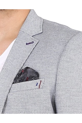Sposo 5129 Dar Kalıp Yarım Astarlı Koyu Gri Erkek Blazer Ceket Koyu Gri