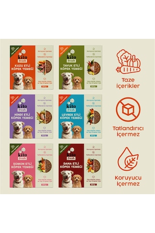Kito Fresh Köpek Yemeği Tanışma Paketi 6'lı