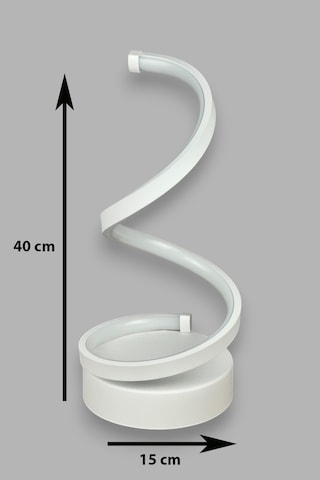 Lara Beyaz Renk Gün Işığı Led Işıklı Modern Tasarım Masa Lambası Beyaz
