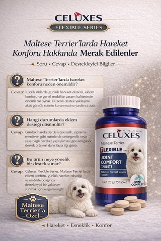 Flexible Premium Eklem Desteği Köpek Tableti 75 Tablet - Maltese Terrier