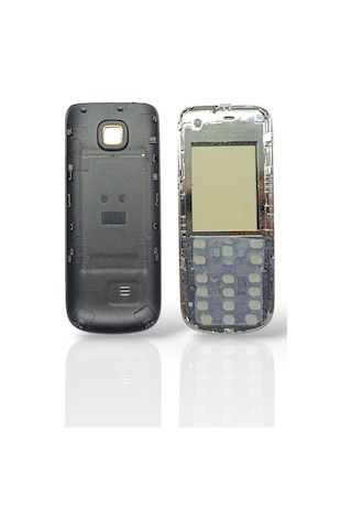 Nokia 2700 Kapak Nokia 2700 Uyumlu Siyah Ön Kapak Arka Kapak Tuş