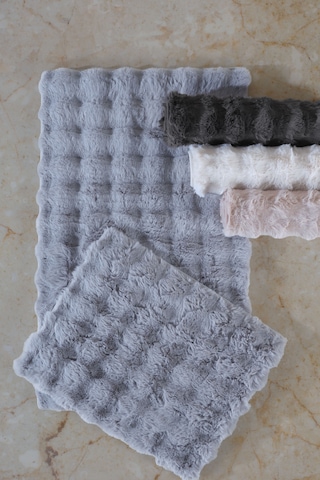 Elart Toffy Paspas Takımı 60x100 Cm Gri Gri