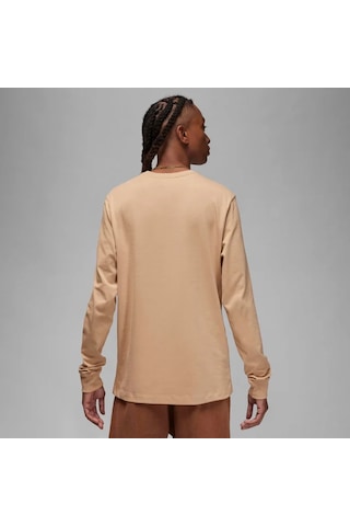 Nike Jordan Long-sleeve Erkek Kahverengi Uzun Kol T-shirt