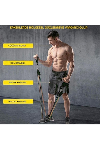 Deluxe Profesyonel Direnç Lastiği Seti Latex Premium 12 Parça