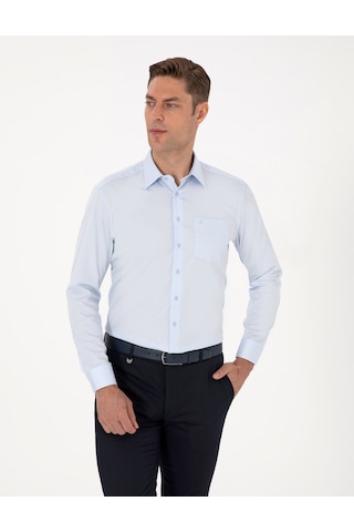 Pierre Cardin Erkek Açık Mavi Gömlek Basic 50313177-vr003 Açık Mavi