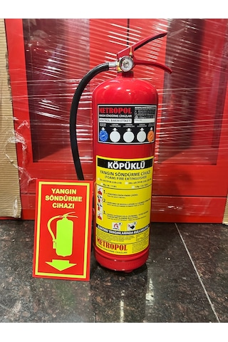 6 Kg Yangın Söndürme Tüpü Köpüklü Ruhsata Uygun