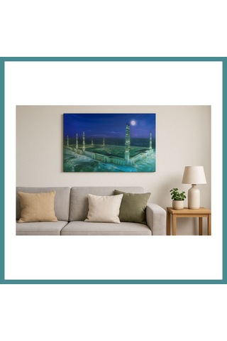 Trendexa Mescid-i Nebevi Duvar Tablosu Resmi - İslami Hediye Seçeneği 40x60 Cm Mac