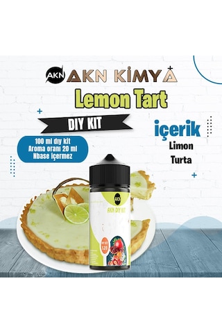 Lemon Tart Dıy Kit Limon Turta Gıda Aroması %20 Oranda Aroma İçerir Hazır Değildir 100 Ml