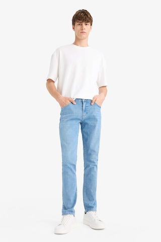 Defacto Pedro Slim Fit Dar Kalıp Normal Bel Dar Paça Jean Pantolon F2927ax25aunm39 Mavi