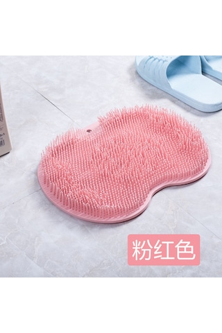 Ranyeek Banyo Temizlik Aleti: Pembe Cilt Aşınımı Silici, Omuz-bacak搓背 Kullanıma Kolay, Süction Cup Anti Kayma Mat, 160g Siyah
