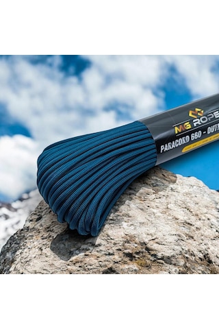 Polyester Paracord İp 4 Mm Petrol Renk 30 Metre