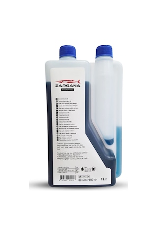 Zargana 2t10 Pro Benzin Karışım Yağı İki Zamanlı 1 Litre Ölçekli Mavi