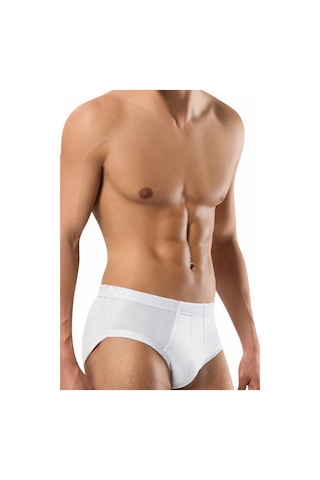 Erdem Beyaz Ribana Slip Külot 1320 Beyaz