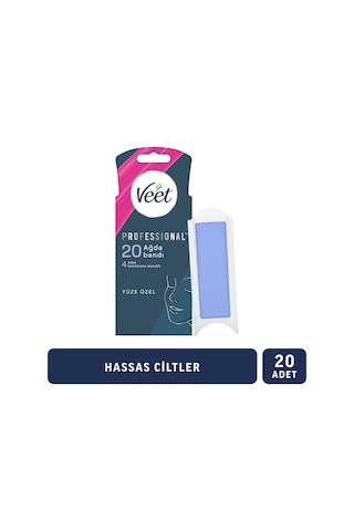 Veet Professional Yüz Ağda Bandı 20'li Hassas Ciltler