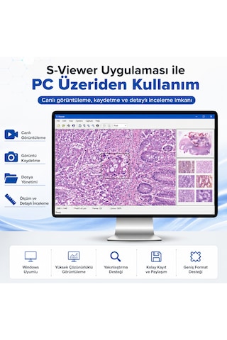 Kenly 2000x Büyütmeli Hd Dijital Biyolojik Mikroskop Seti, Monoküler, Led Işıklı, Öğrenci Ve Yetişkinler İçin Eğitici Bilim Ve İnceleme Kiti