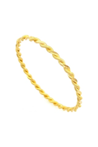 Ferizz 22 Altın Kaplama Imitasyon Burma Bilezik 4.5 Mm Altın