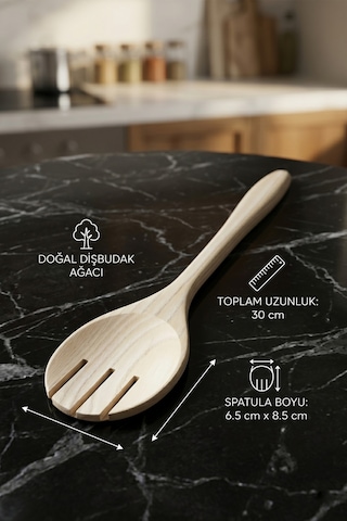 Doğal Diş Budak Ağacı Standlı Ahşap Tahta Kaşık Seti Yemek Servis Kaşık Seti Ahşap Kaşıklık 5 Parça Ahşap