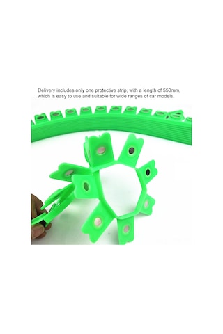 Tenfowee Araç Boya Ve Cila İşlemleri İçin 55cm Yeşil Kenar Koruma Şeridi