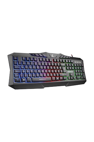 Rampage Km-404 Argentı Rainbow Aydınlatmalı Usb Gaming Combo Q Klavye + Kulaklık + Mouse + Mousepad Optik