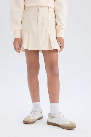 DeFacto Kız Çocuk Gabardin Etek D7858A825SPER233 Ekru