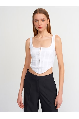 Dilvin Korse Top-Beyaz (499686241) Beyaz