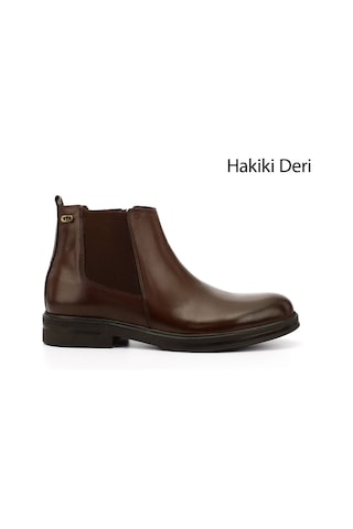 Gönderi(R) Gönderi R Erkek Kahverengi Hakiki Deri Fermuarlı Chelsea Bot Dkmb64901650