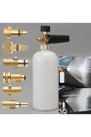 Shineyee Bakır Yüksek Basınçlı Köpük Püskürtücü, Araç Yıkama Makinesi Bağlantısı, 1 Nozzle İle Araç/zemin/tuval Temizliği